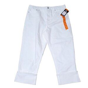 Frye Jeans 16 NWT Women's Crop Cuffed Ivory High-Rise 29" Inseam